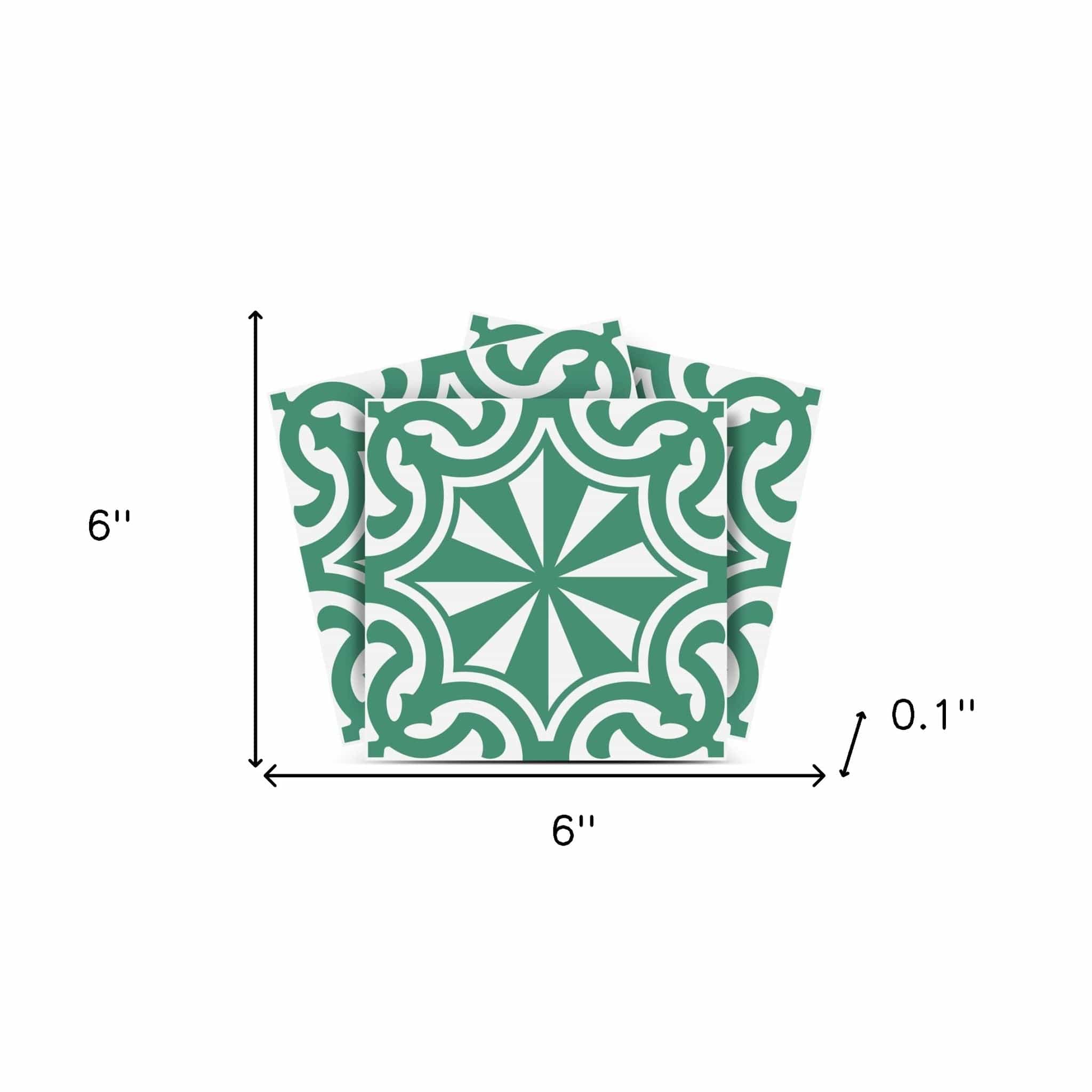 6" X 6" Glenda Sage  Removable Peel and Stick Tiles - Image 9