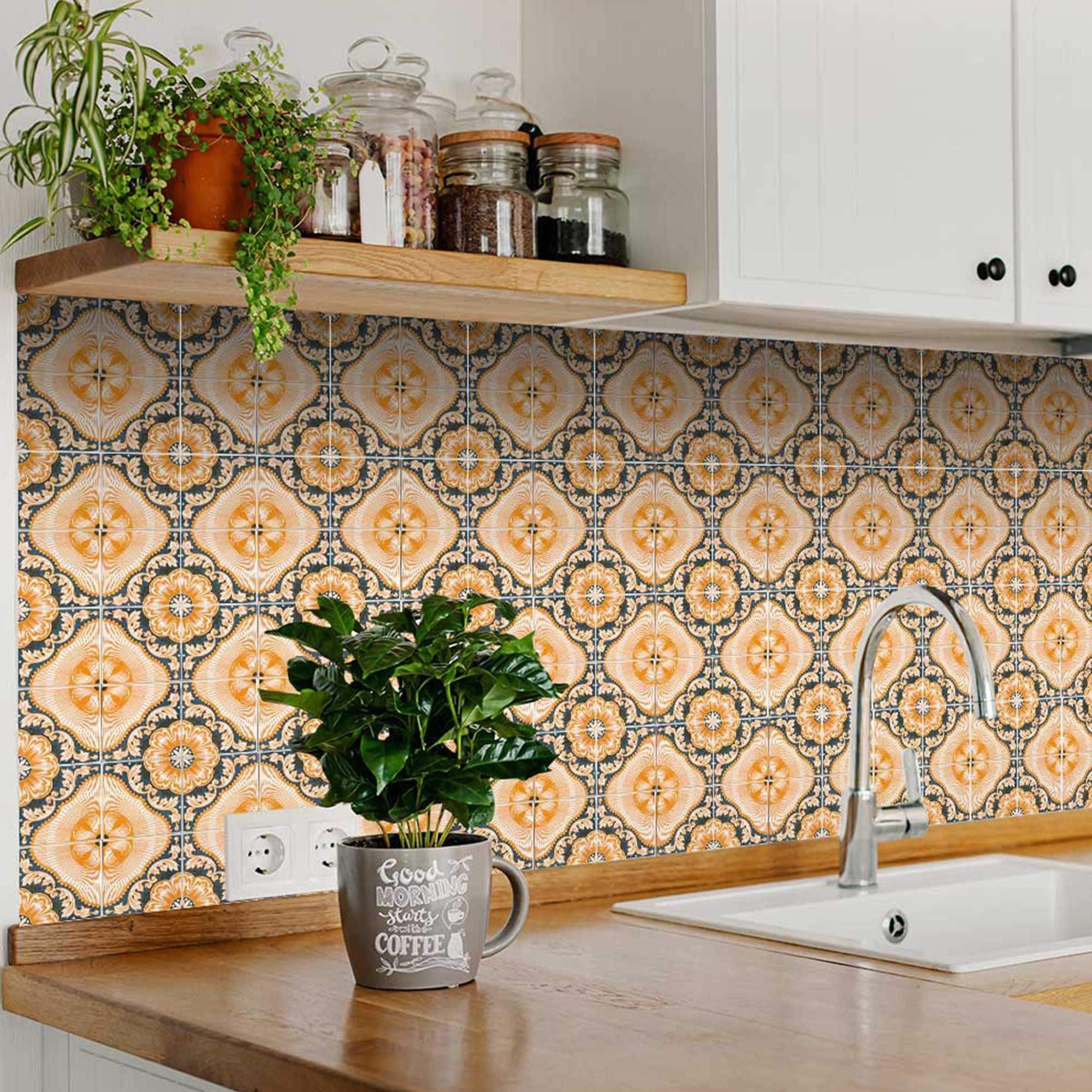 6" X 6" Golden Deco Peel And Stick Removable Tiles - Image 5