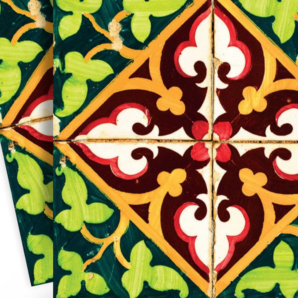 6" X 6" Green Leva Removable Peel and Stick Tiles - Image 4