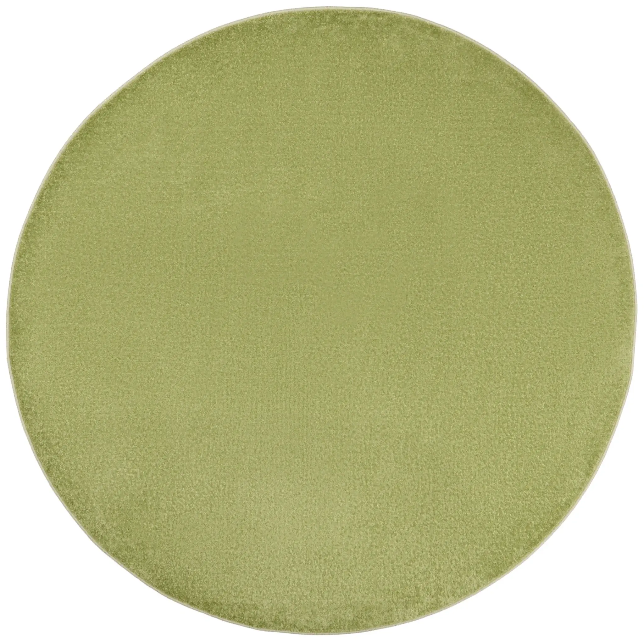 6' X 6' Green Round Non Skid Indoor Outdoor Area Rug - Image 2