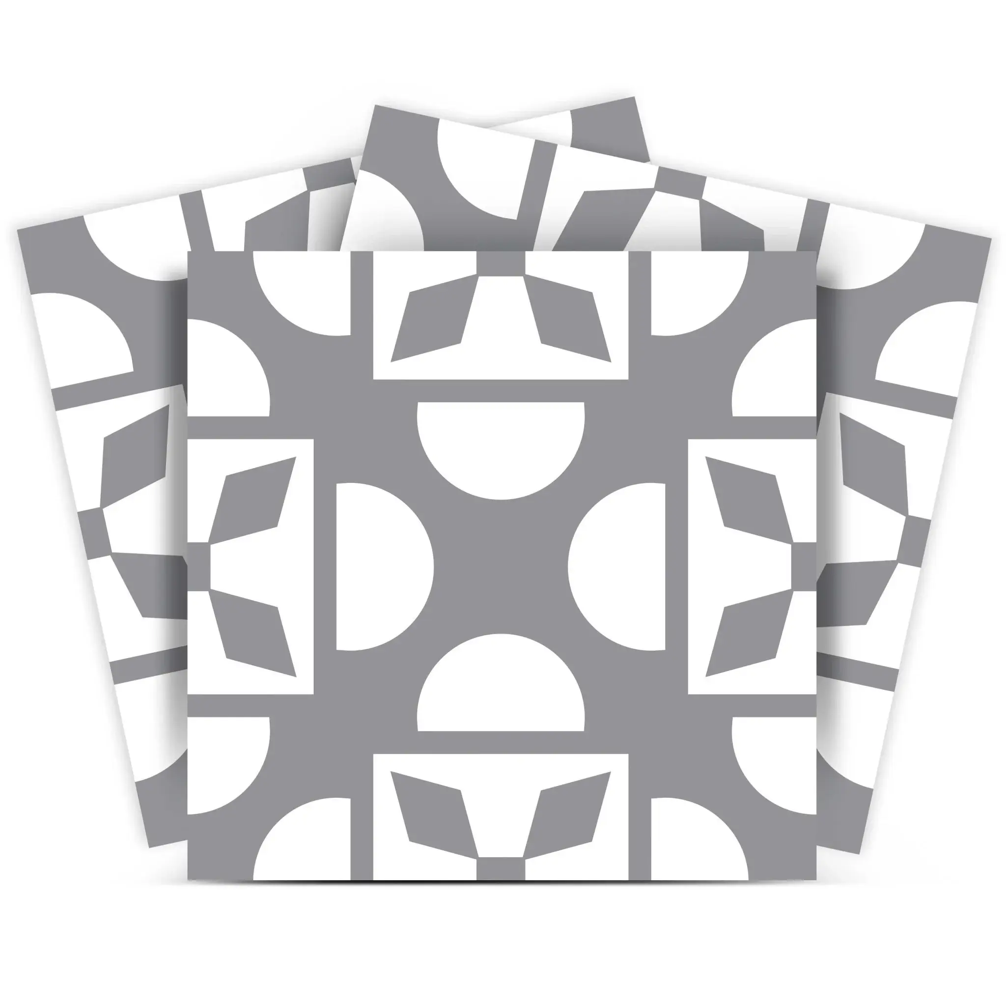 6" X 6" Light Gray And White Coli Peel And Stick Tiles - Image 2