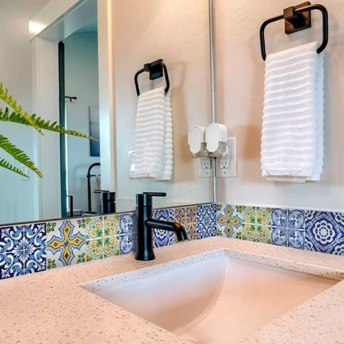 6" X 6" Lima Multi Mosaic Peel and Stick Tiles - Image 5