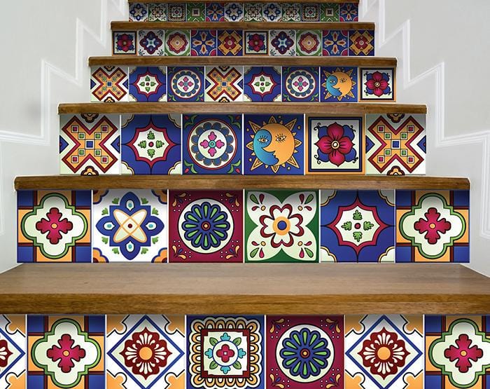 6" x 6" Mediterra Celestial Mosaic Peel and Stick Removable Tiles - Image 8