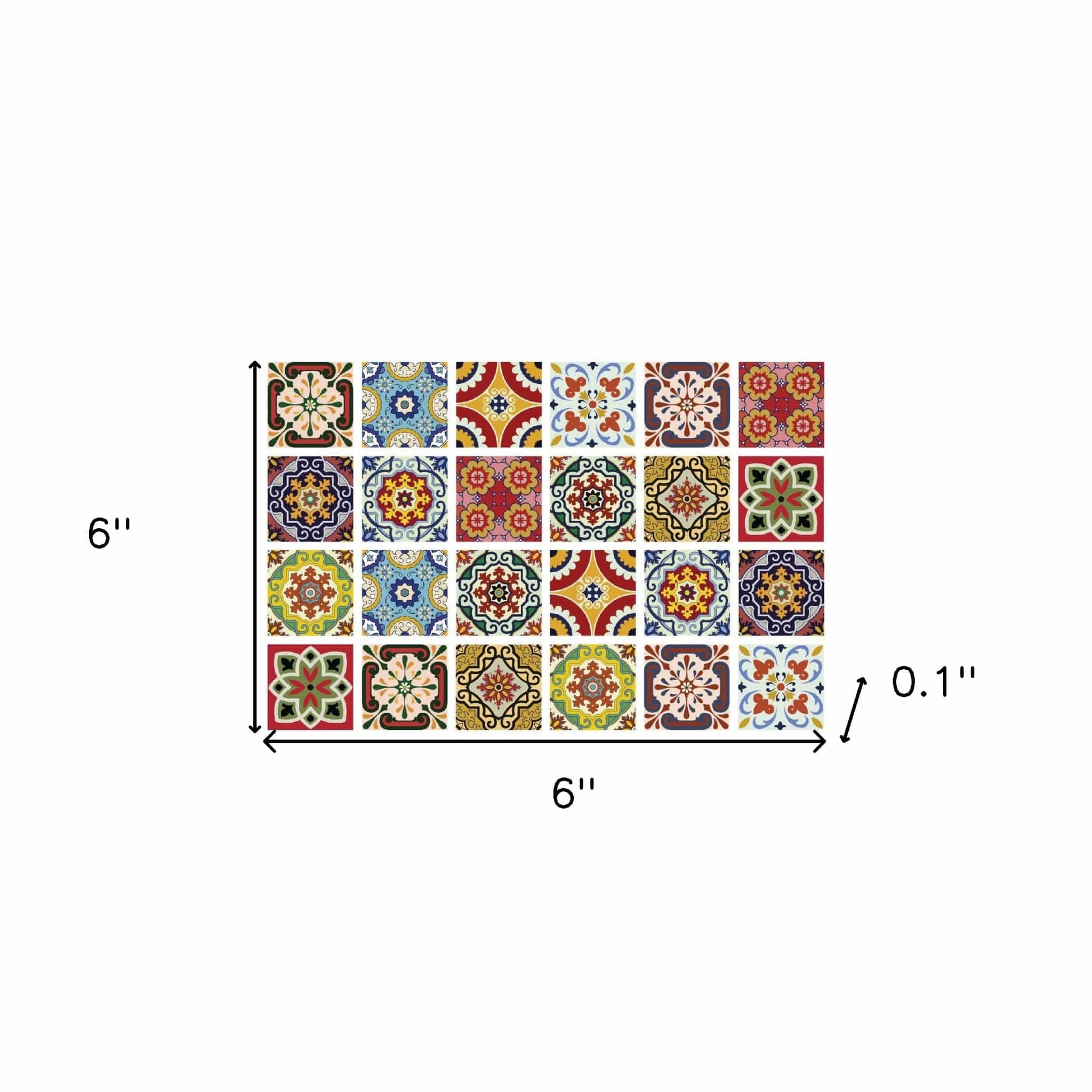 6" X 6" Mediterra Mosaic Peel and Stick Tiles - Image 9