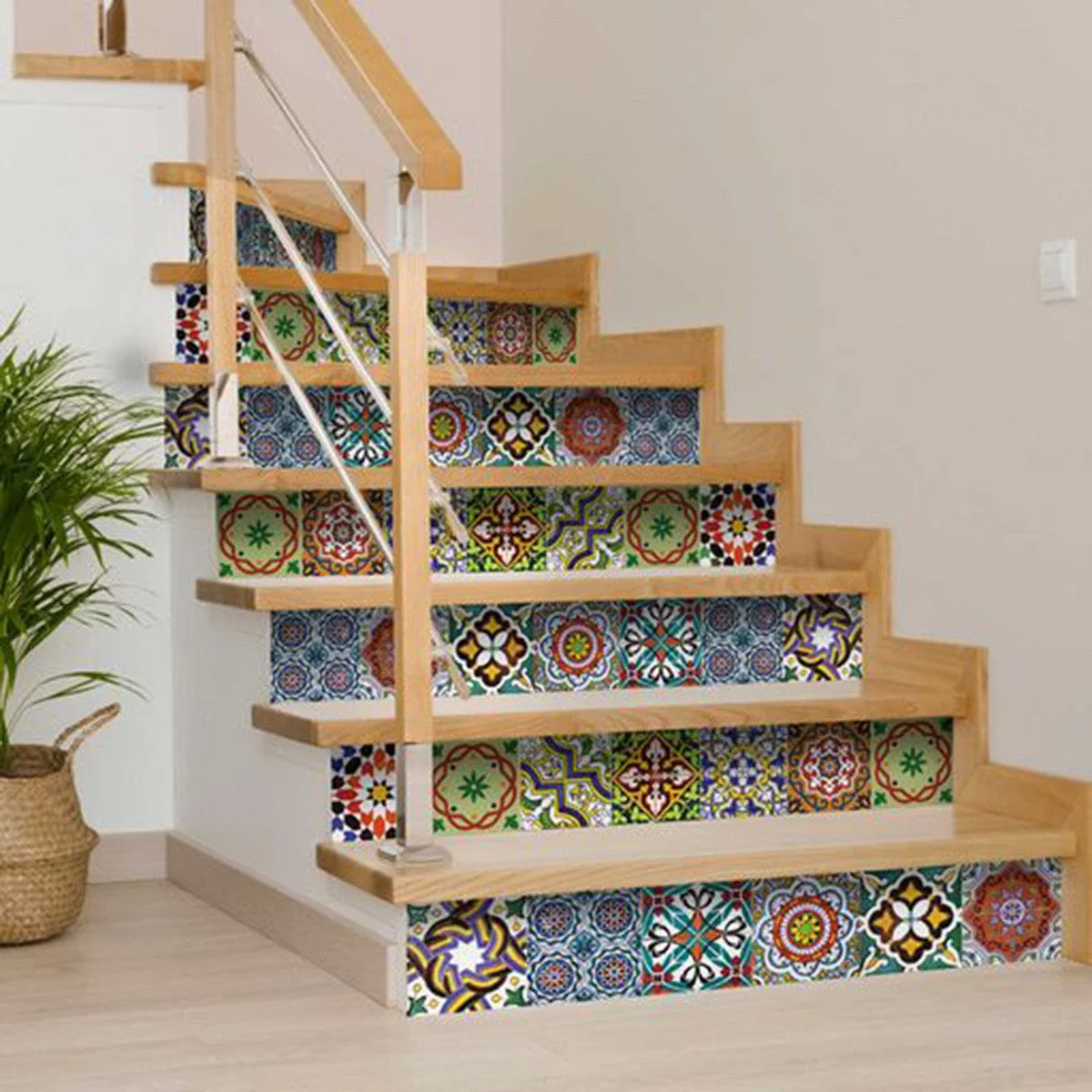 6" X 6" Mediterranean Mash Mosaic Peel and Stick Tiles - Image 7