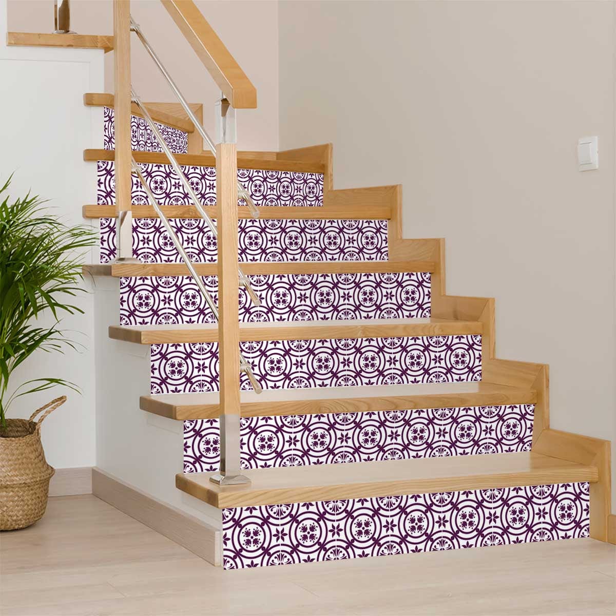 6" X 6" Merlot Lisa Removable Peel and Stick Tiles - Image 5
