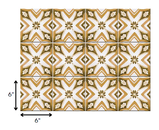 6" x 6" Papaya Peel and Stick Removable Tiles - Image 8