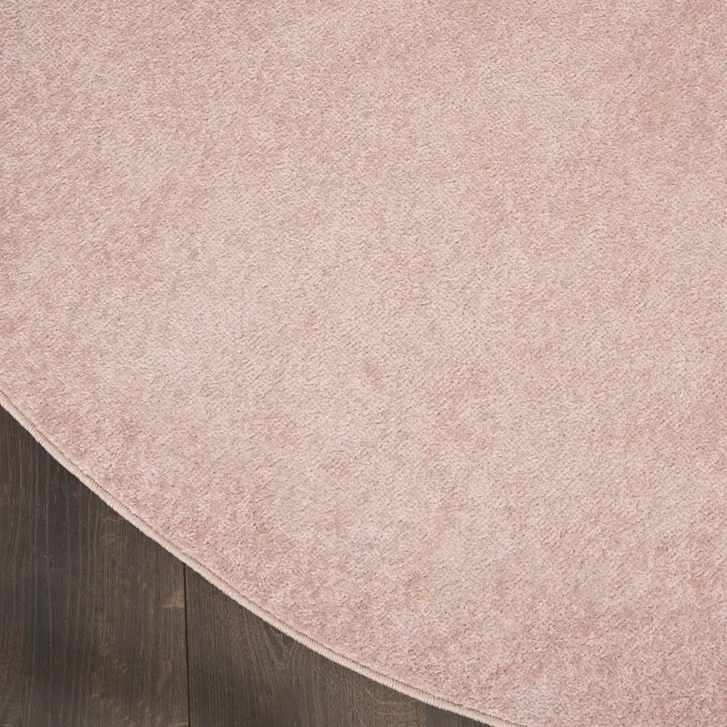 6' X 6' Pink Round Non Skid Indoor Outdoor Area Rug - Image 3