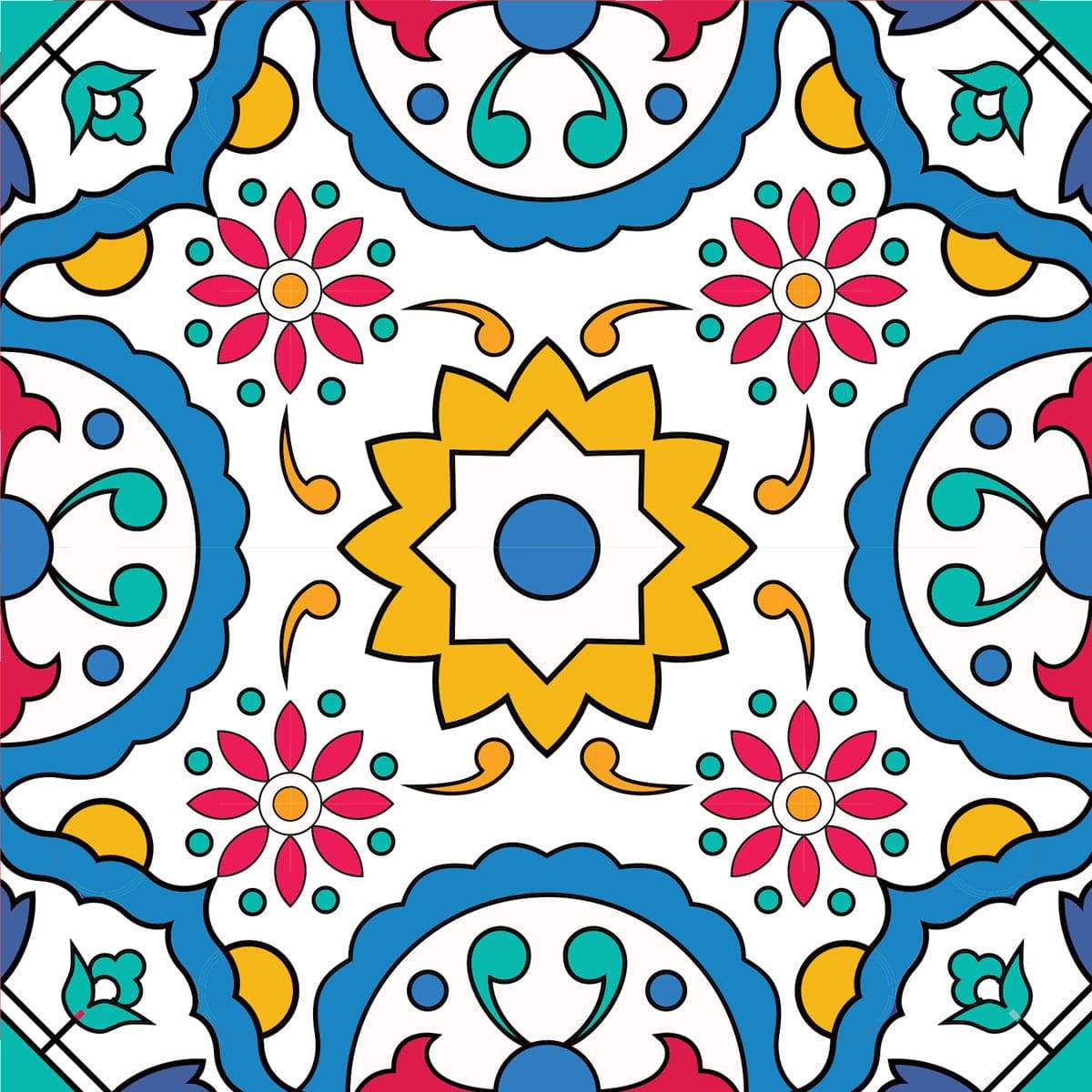 6" X 6" Raffia Gia  Removable Peel and Stick Tiles - Image 3