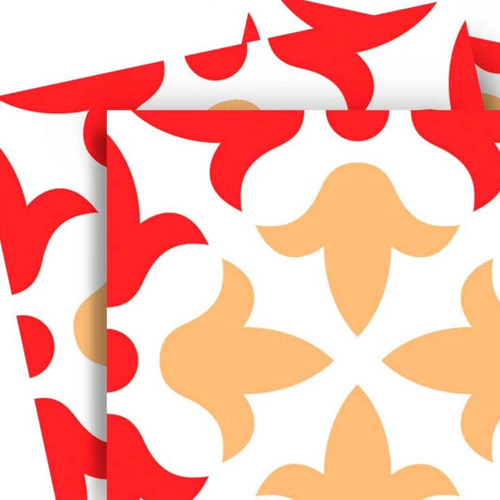 6" X 6" Roja Hola Removable Peel and Stick Tiles - Image 3