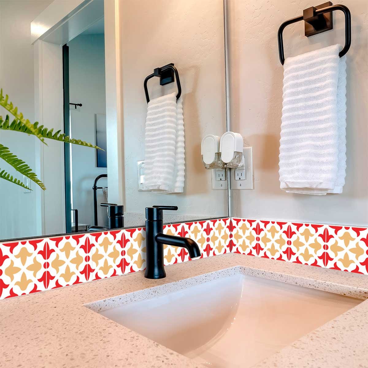 6" X 6" Roja Hola Removable Peel and Stick Tiles - Image 5