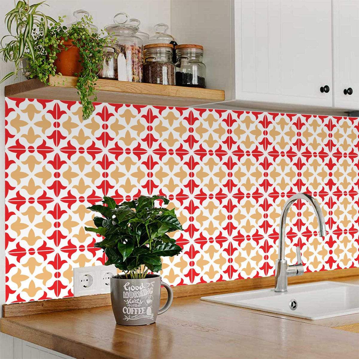 6" X 6" Roja Hola Removable Peel and Stick Tiles - Image 6