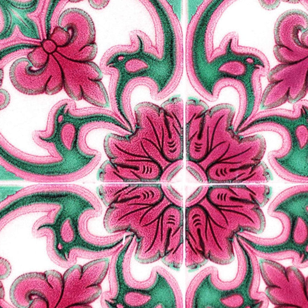 6" X 6" Rosa Pink Lea Removable Peel and Stick Tiles - Image 2