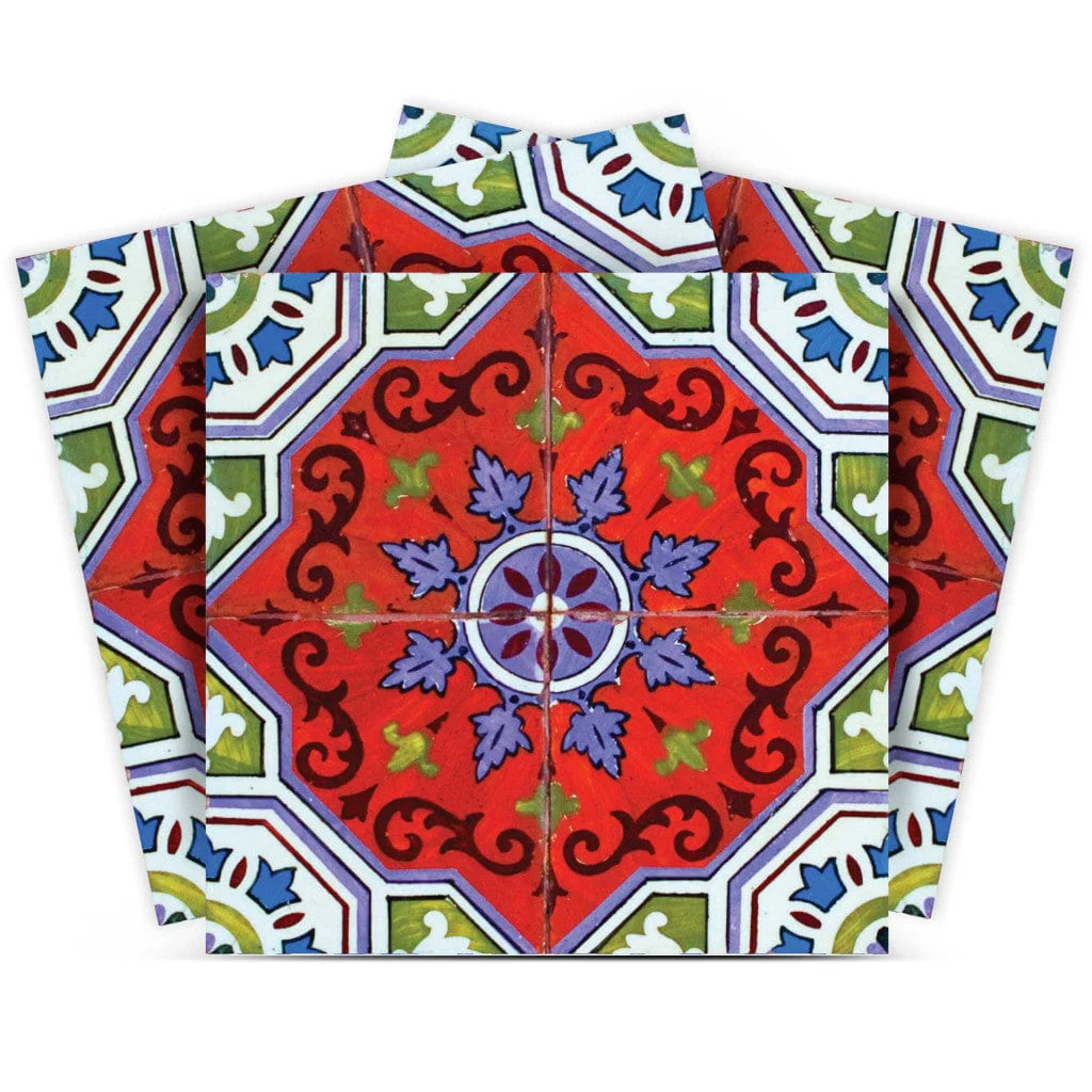 6" X 6" Sage Terra Removable Peel and Stick Tiles