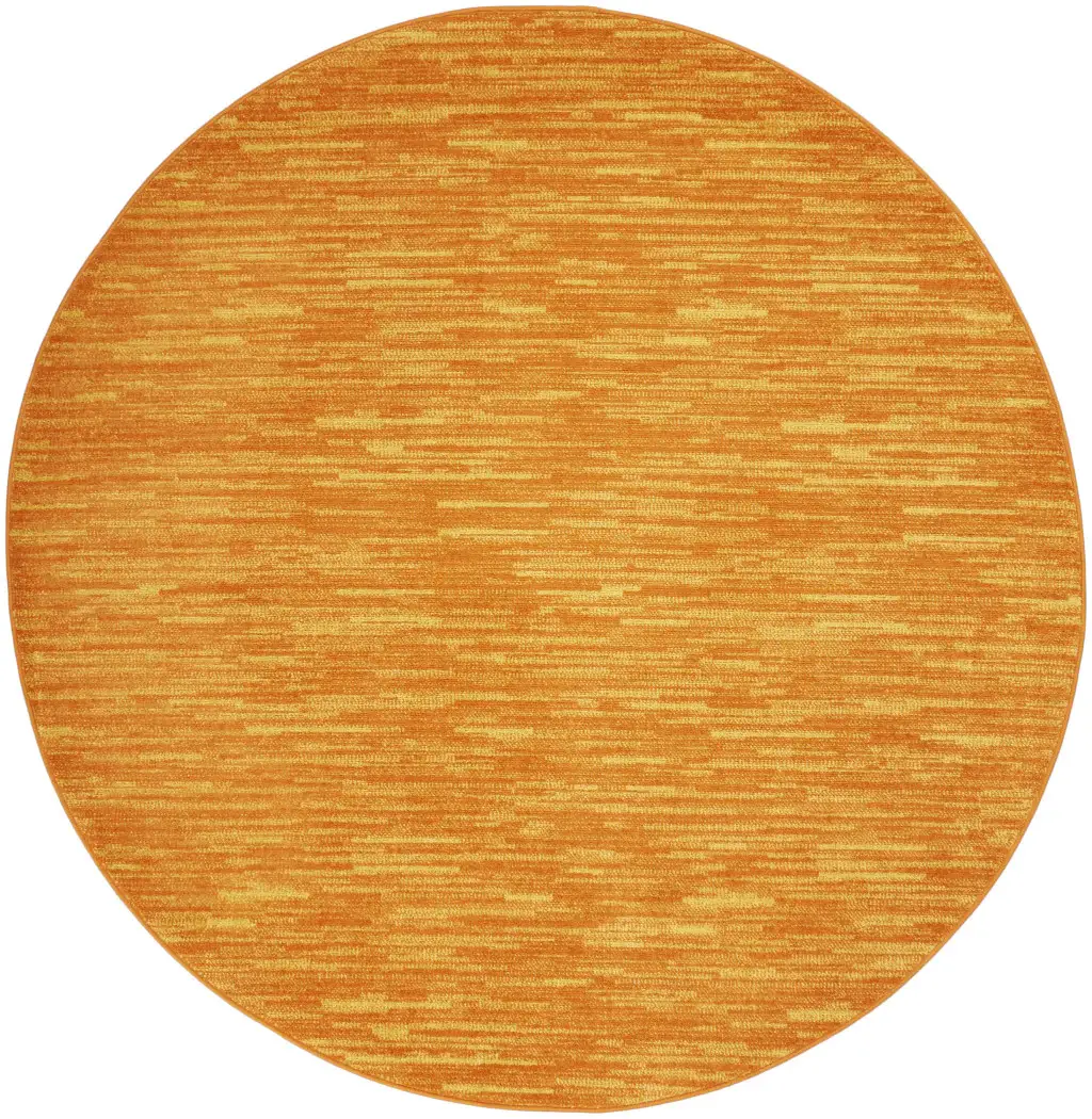 6' X 6' Sunburst Round Non Skid Indoor Outdoor Area Rug - Image 2