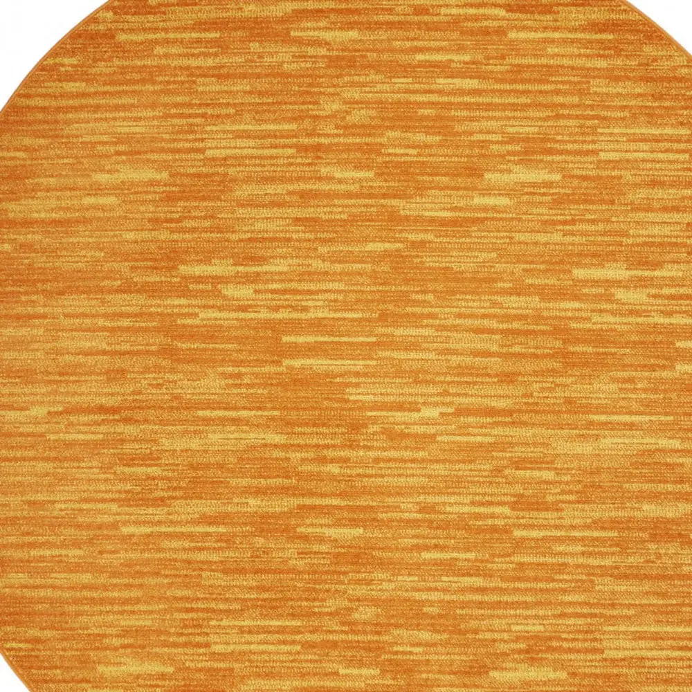6' X 6' Sunburst Round Non Skid Indoor Outdoor Area Rug - Image 3