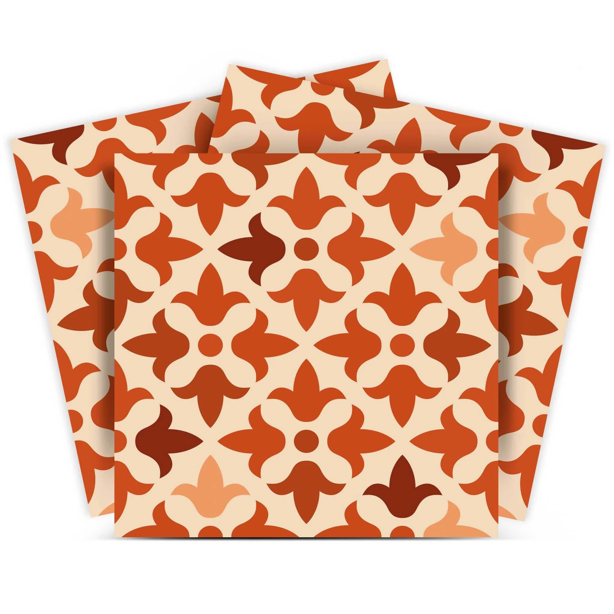 6" X 6" Terra Cotta Tango Peel and Stick Tiles - Image 2