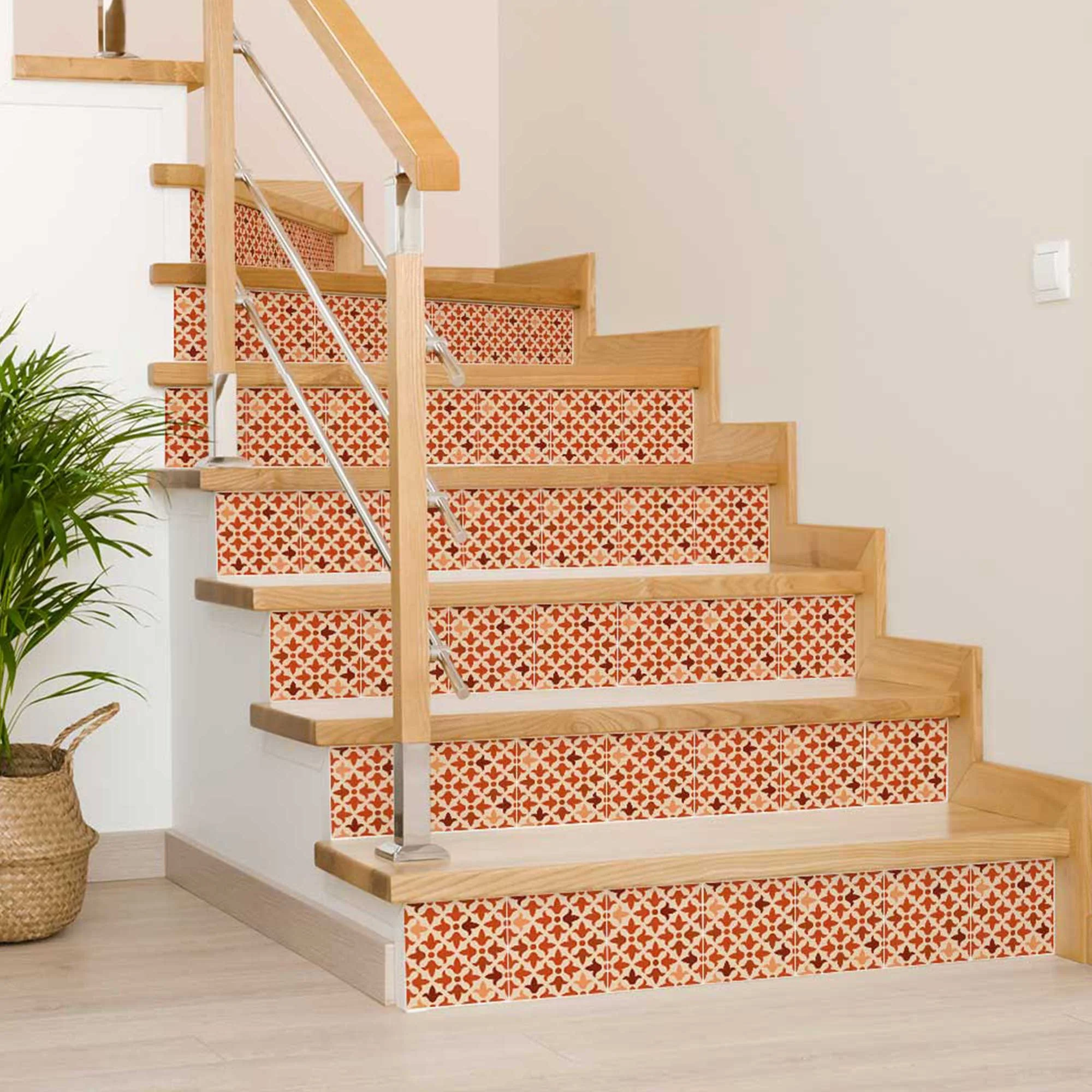 6" X 6" Terra Cotta Tango Peel and Stick Tiles - Image 3