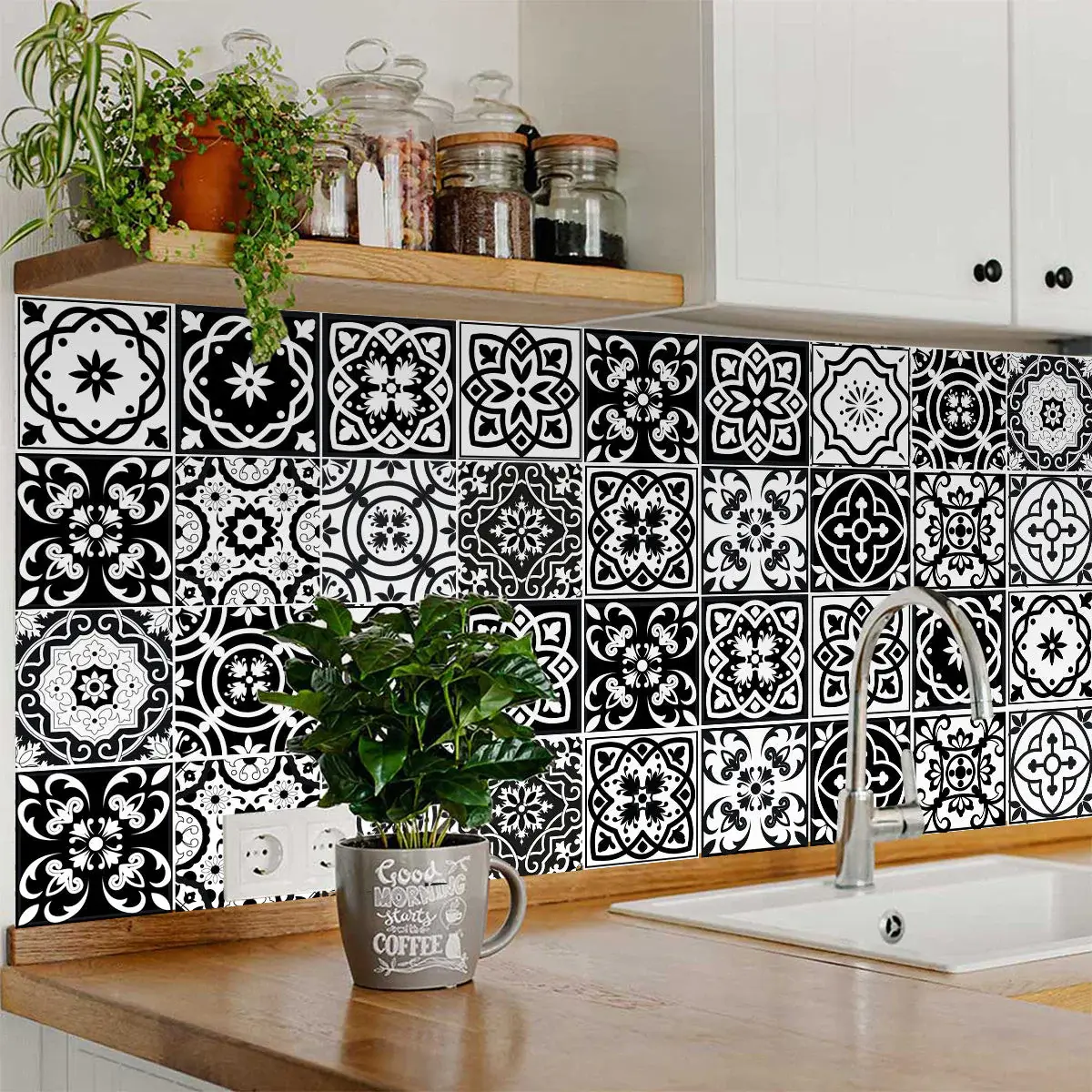 6" X 6" The Night Sky Mosaic Peel And Stick Removable Tiles - Image 6