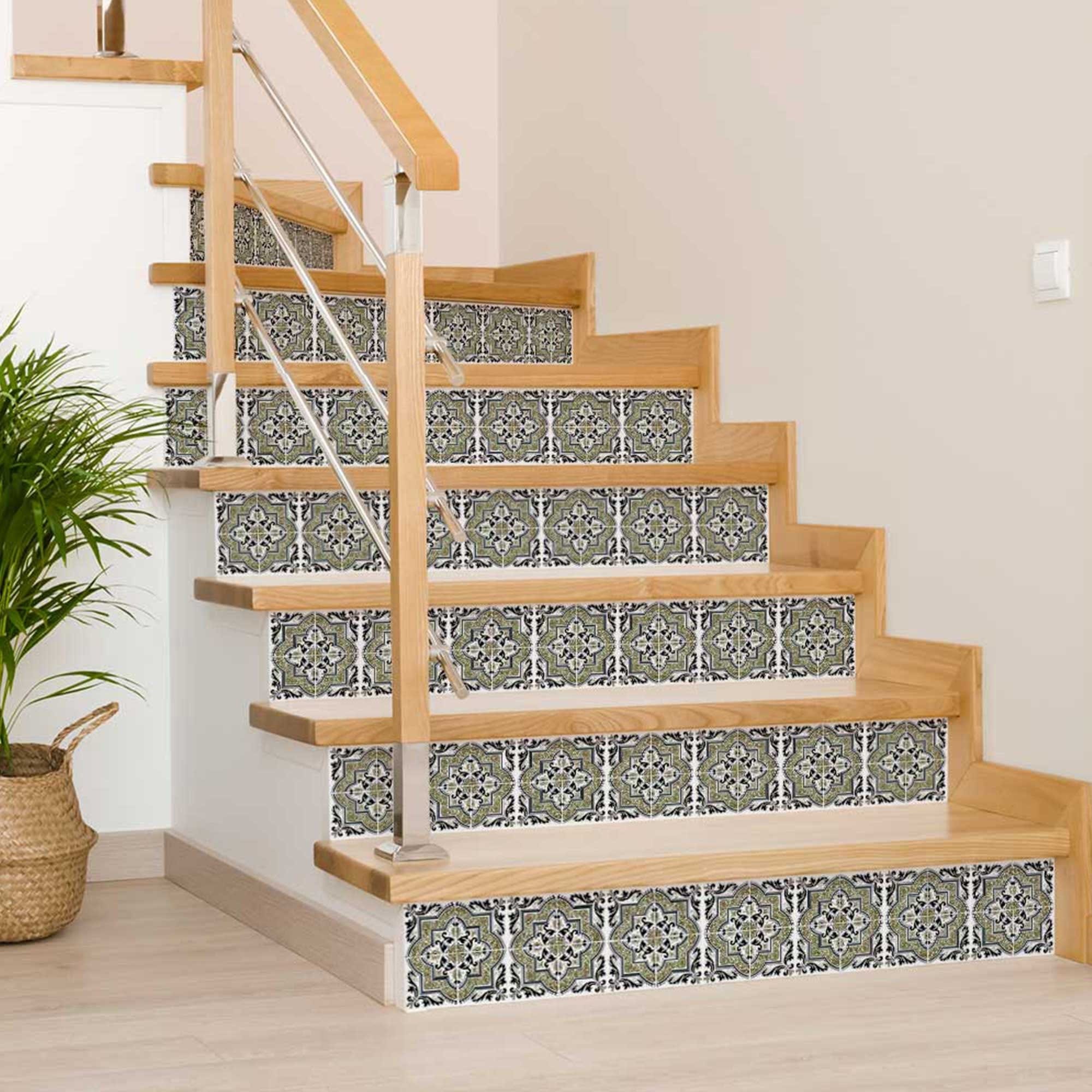 6" X 6" Vintage Aegean Removable Peel and Stick Tiles - Image 2