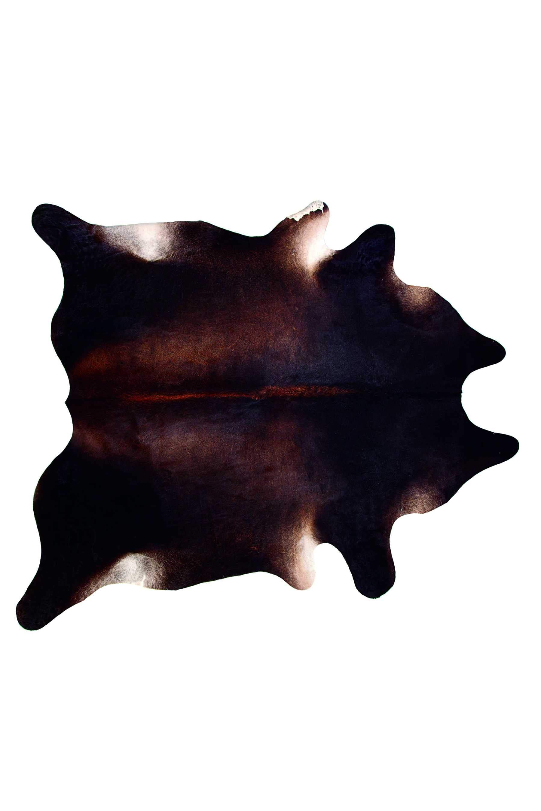 6' X 7' Black and White Cowhide Area Rug - Image 2