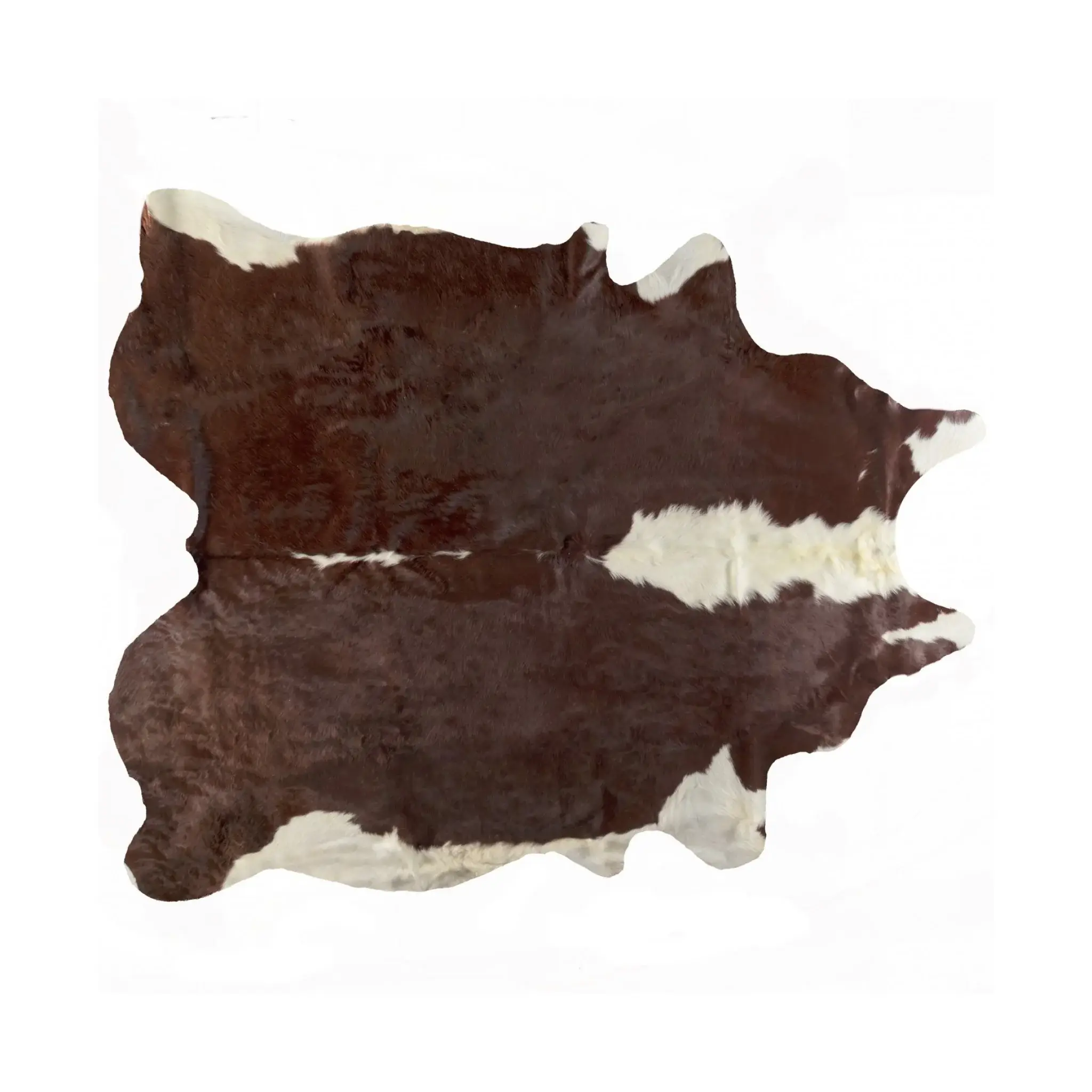 6' X 7' Brown And White Natural Cowhide Area Rug - Image 4