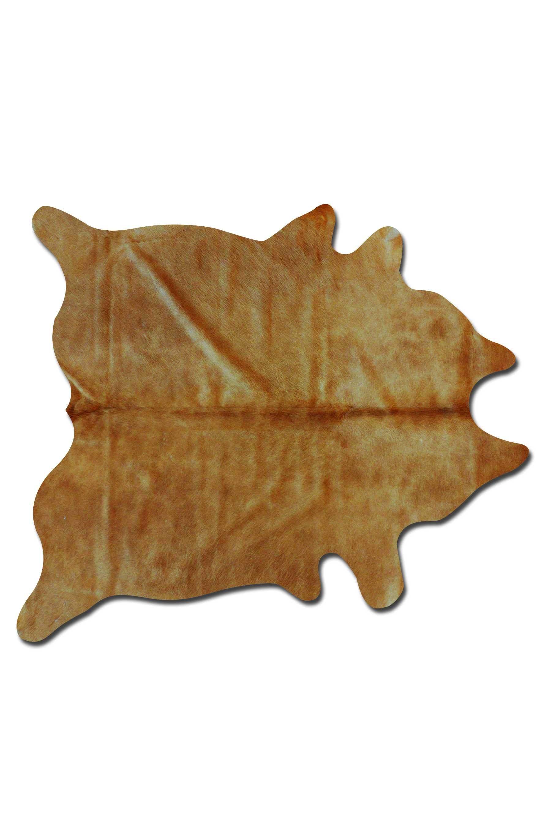 6' X 7' Golden Honey Exotic Cowhide Area Rug - Image 2
