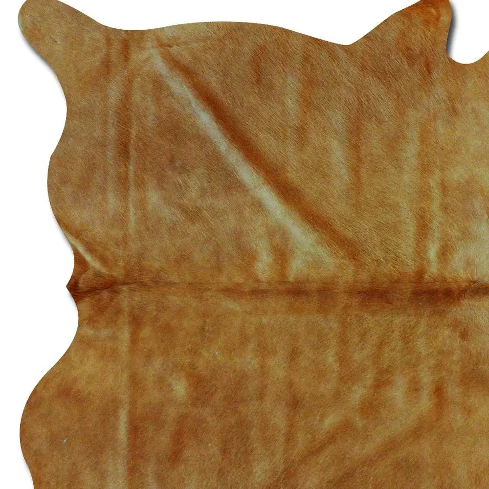 6' X 7' Golden Honey Exotic Cowhide Area Rug - Image 6