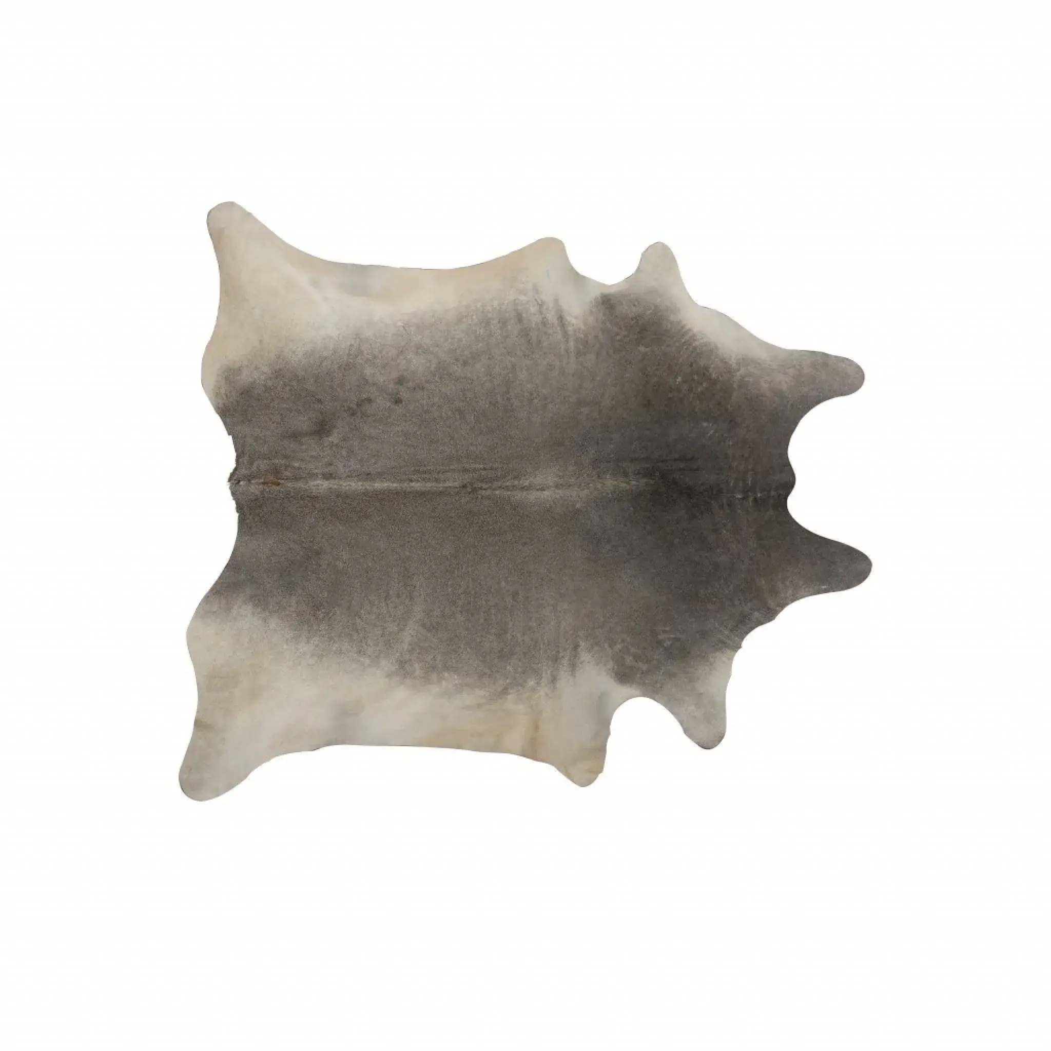 6' X 7' Gray Natural Cowhide Area Rug - Image 2