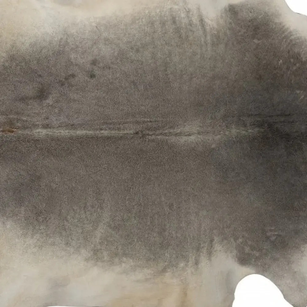 6' X 7' Gray Natural Cowhide Area Rug - Image 4