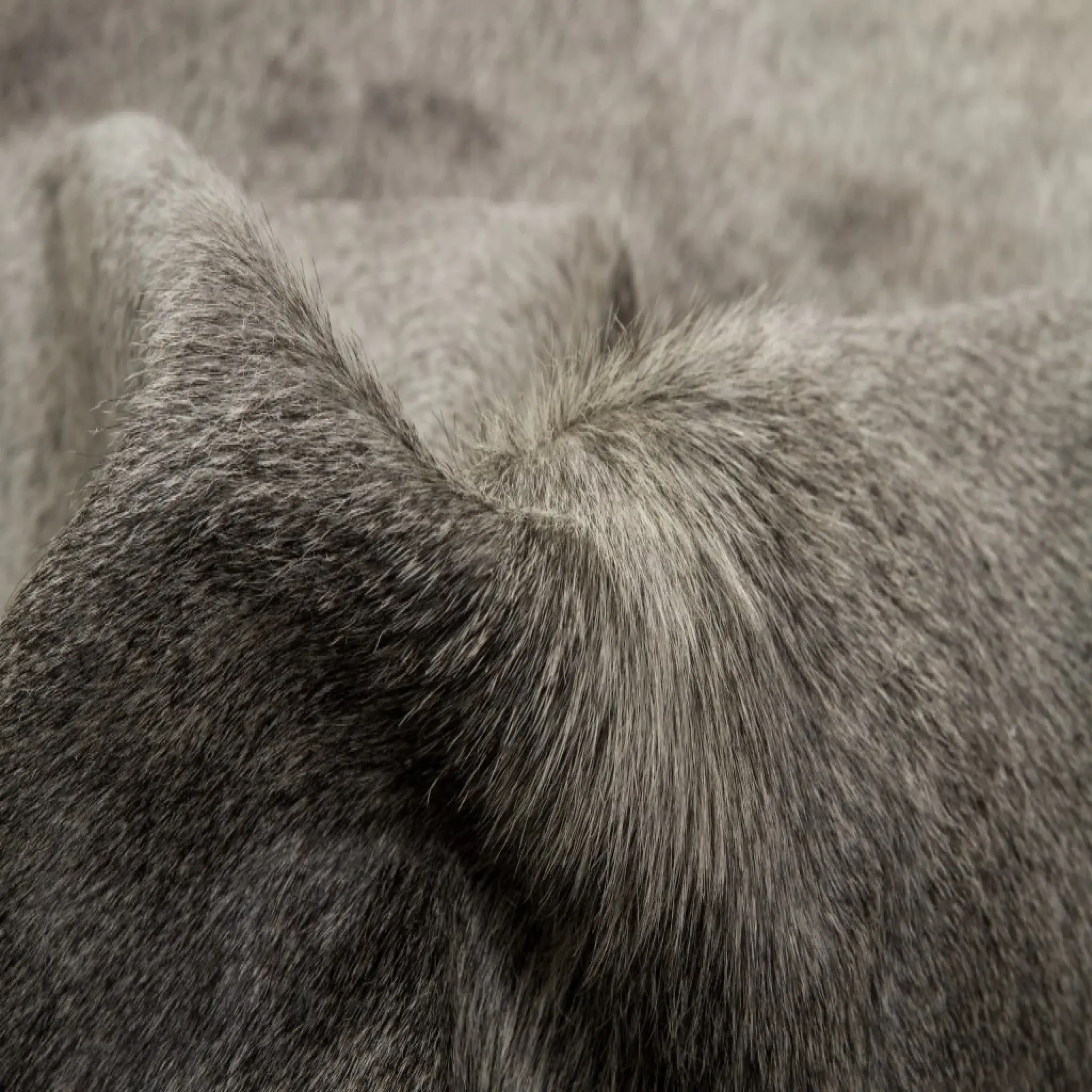 6' X 7' Gray Natural Cowhide Area Rug - Image 6