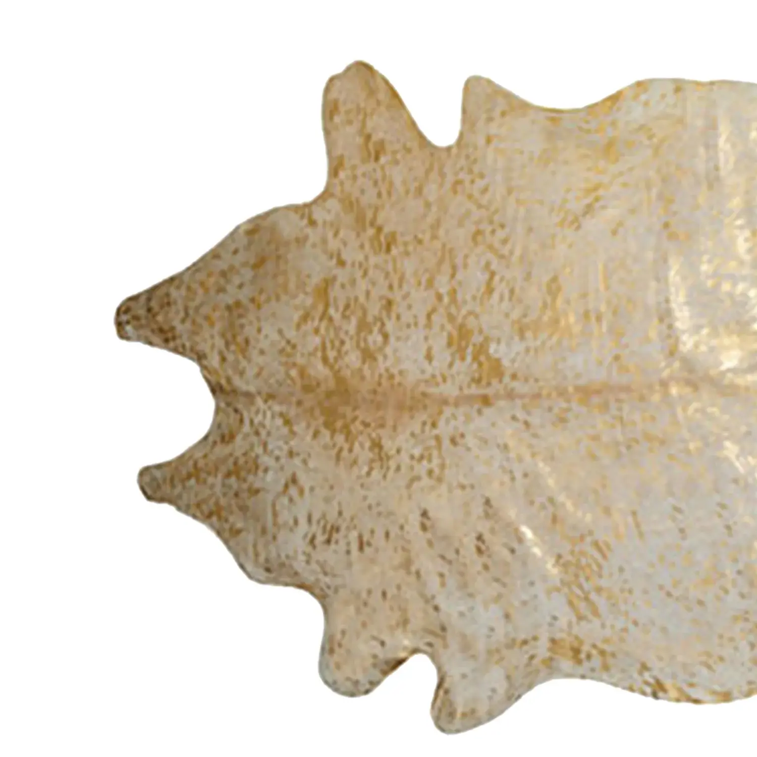 6' X 7'  Natural And Gold Genuine Cowhide Area Rug - Image 2
