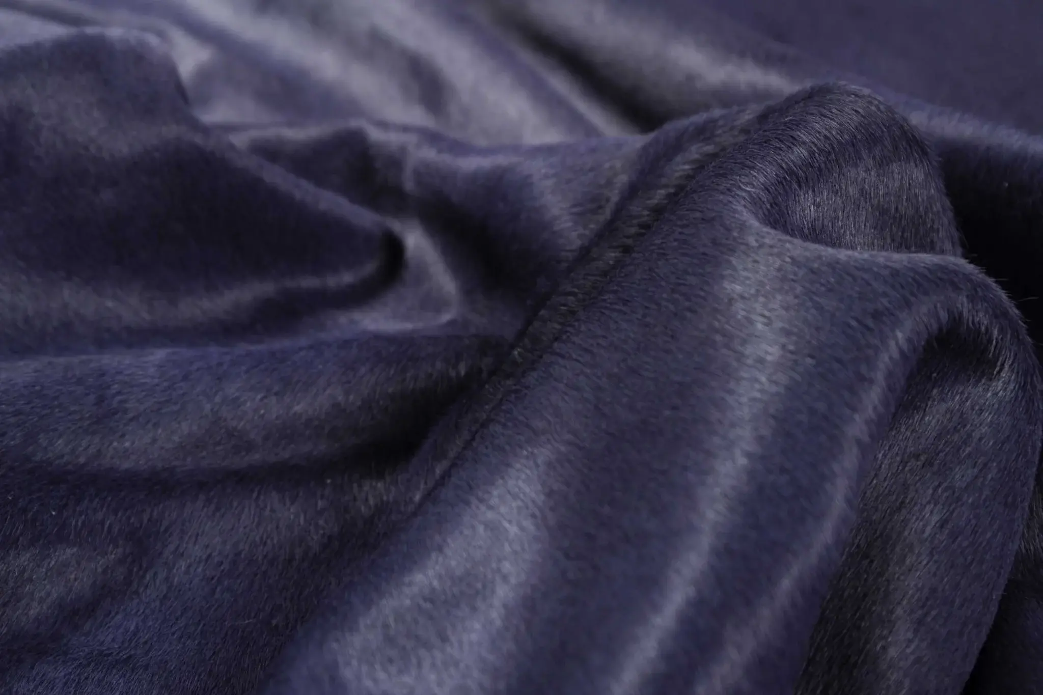6' X 7' Navy Blue Cowhide Cowhide Area Rug - Image 6