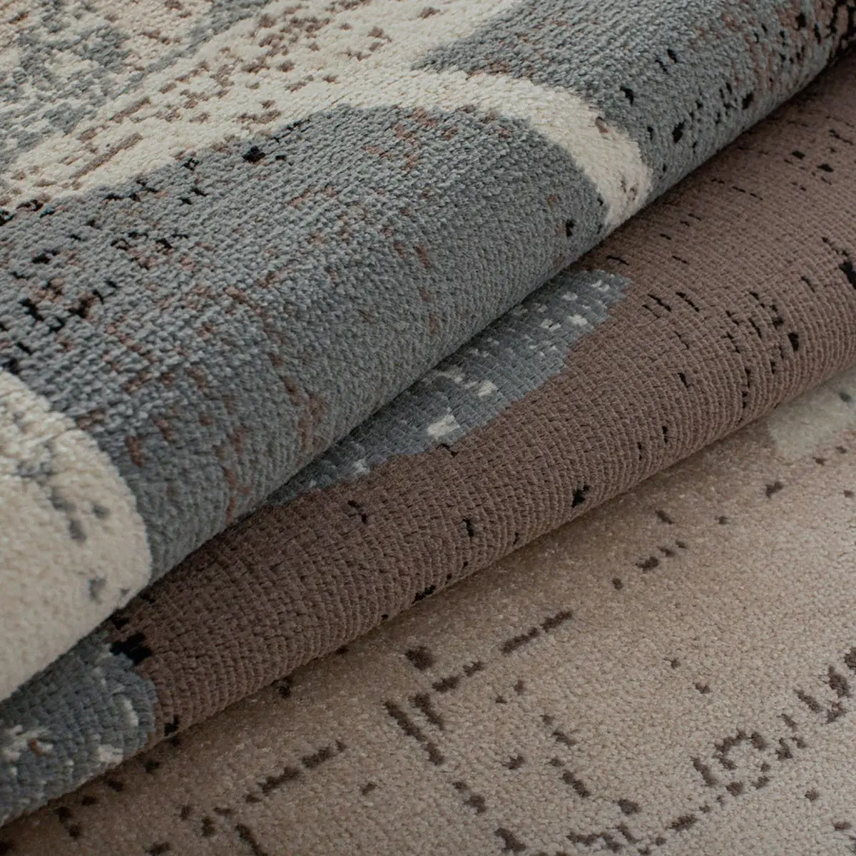 6' X 9' Beige And Gray Floral Power Loom Distressed Stain Resistant Area Rug - Image 8