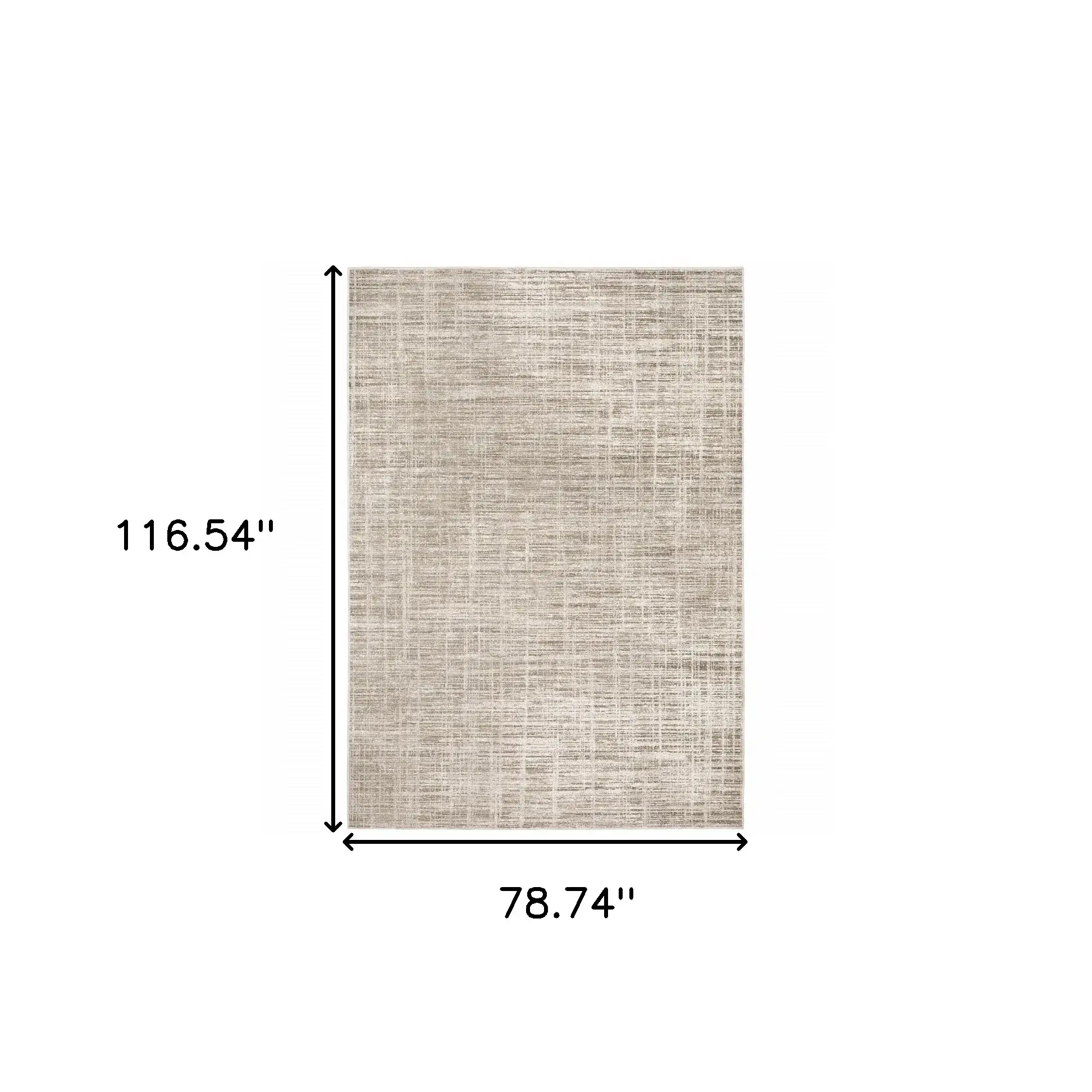 6' X 9' Beige Grey Ivory Tan And Brown Abstract Power Loom Stain Resistant Area Rug - Image 3