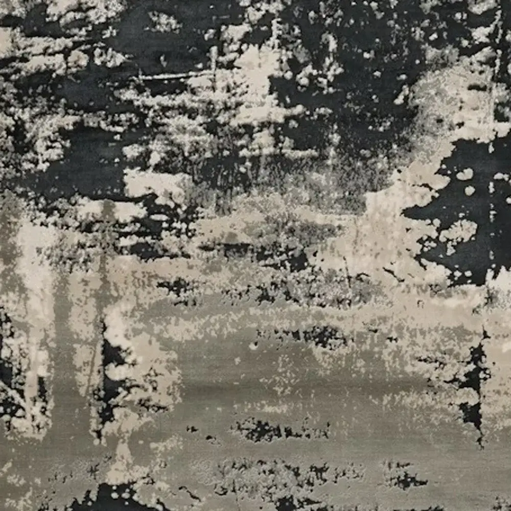 6' X 9' Black and Silver Area Rug - Image 4