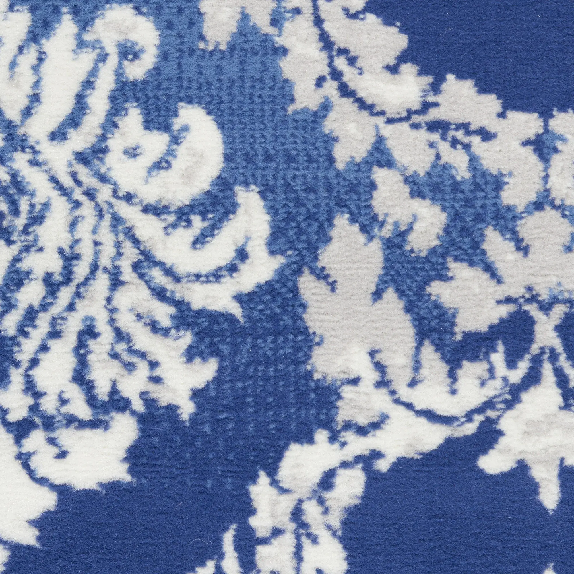 6' X 9' Blue Floral Dhurrie Area Rug - Image 8