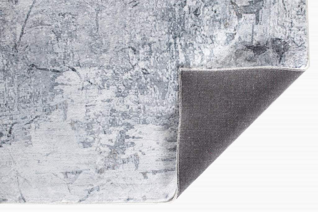 6' X 9' Gray Abstract Area Rug - Image 4