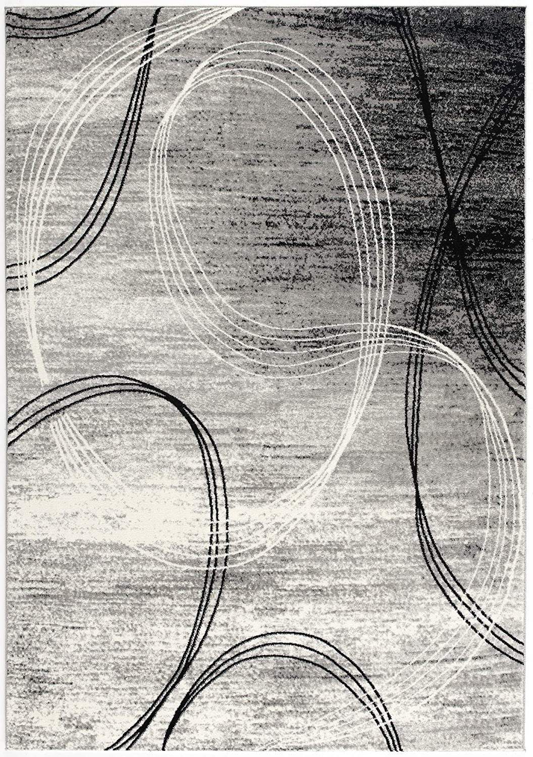 6' X 9' Gray Abstract Dhurrie Area Rug - Image 2