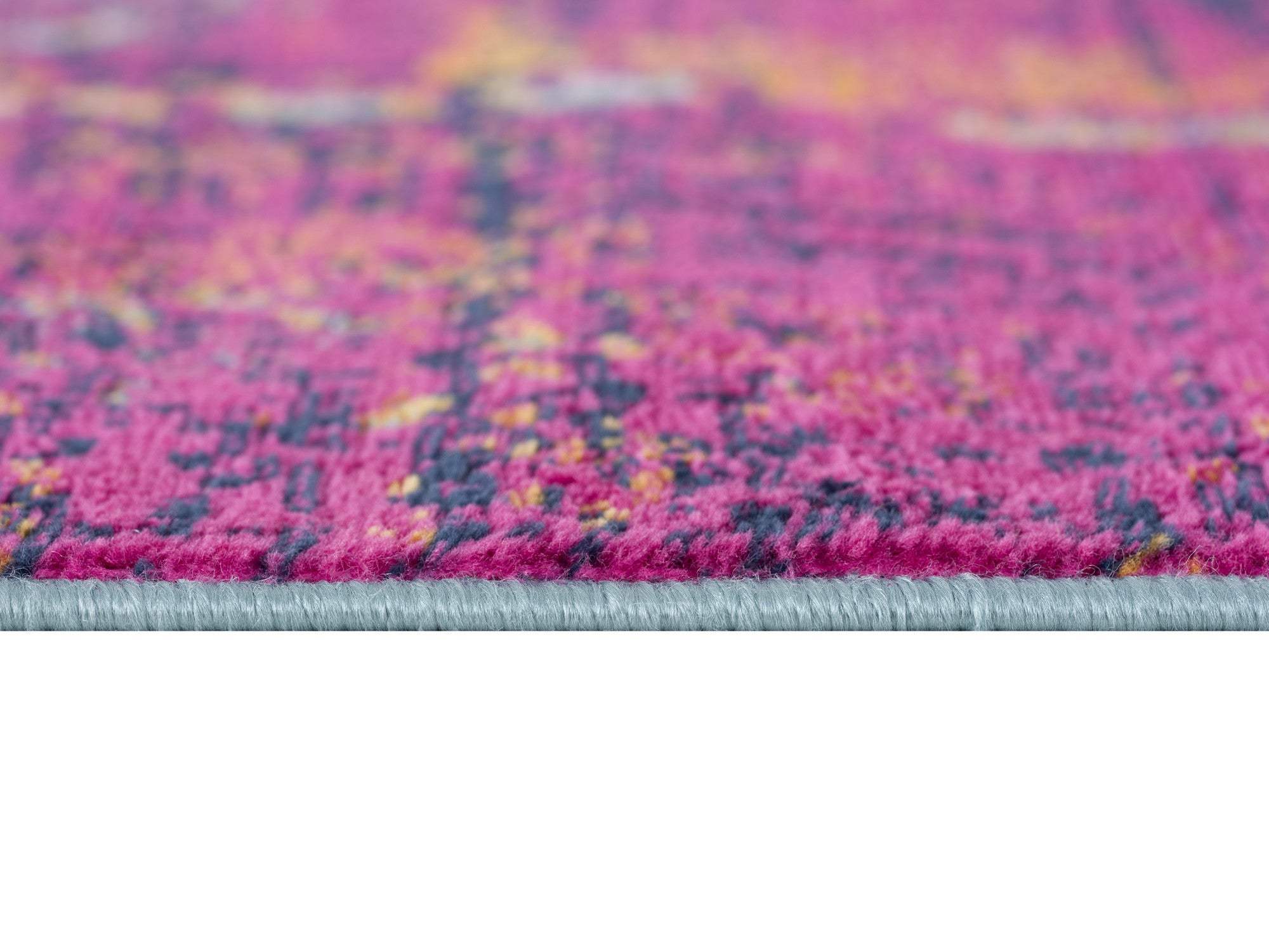 6' X 9' Gray and Purple Abstract Area Rug - Image 4
