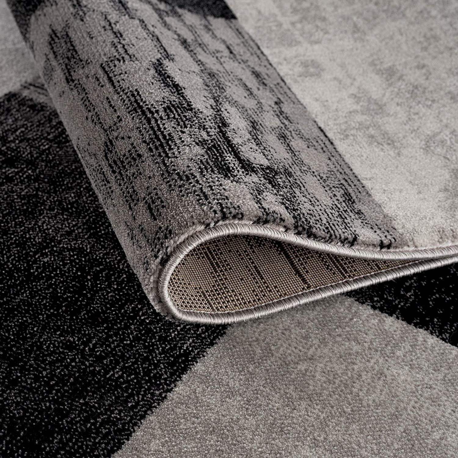 6' X 9' Gray Checkered Dhurrie Area Rug - Image 8