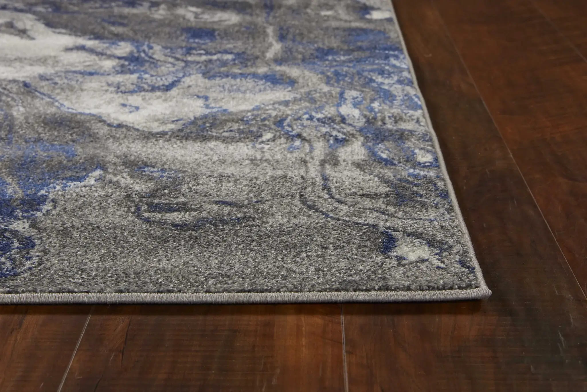 6' X 9' Grey Abstract Marble Design Indoor Area Rug - Image 4