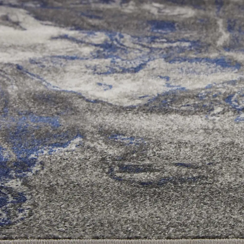 6' X 9' Grey Abstract Marble Design Indoor Area Rug - Image 9