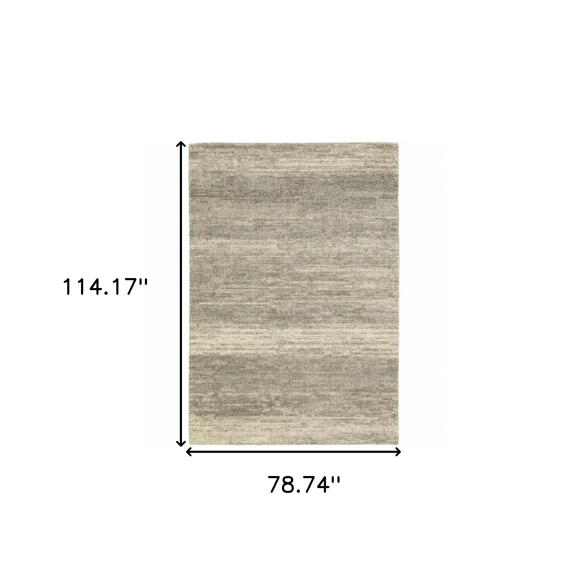 6' X 9' Grey Beige And Tan Abstract Power Loom Stain Resistant Area Rug - Image 3