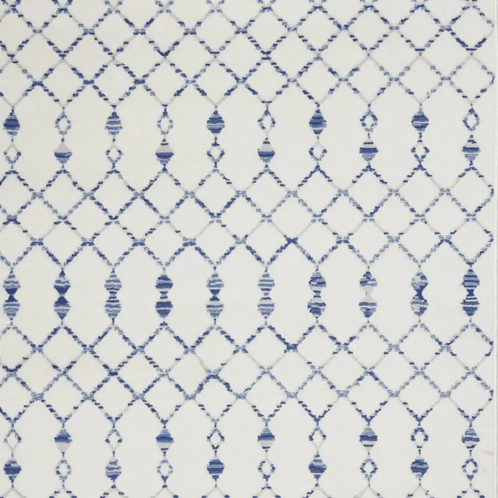 6' X 9' Ivory Geometric Berber Area Rug - Image 5