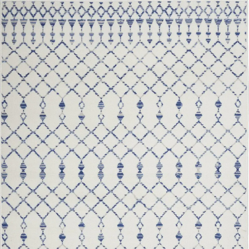 6' X 9' Ivory Geometric Berber Area Rug - Image 6