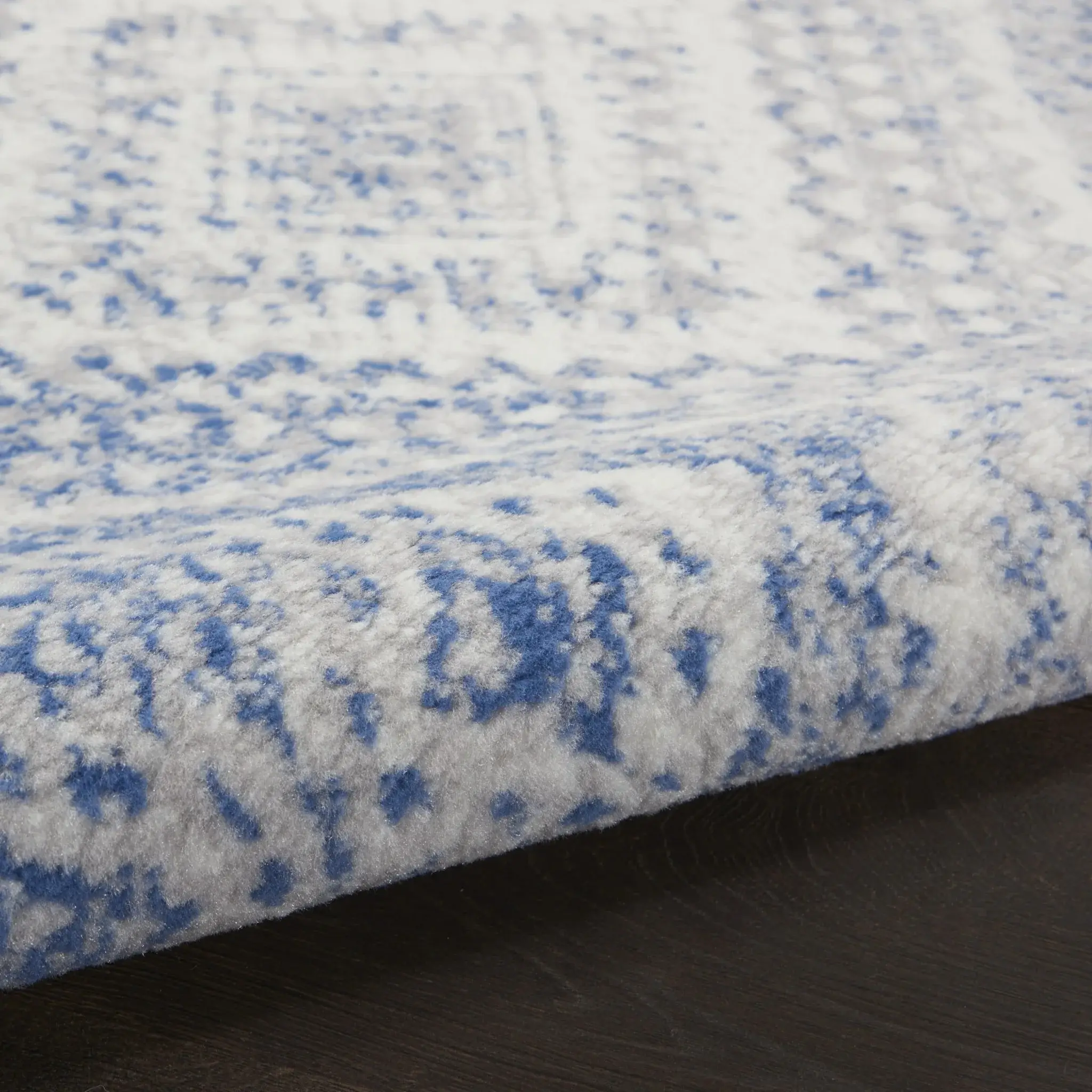 6' X 9' Light Blue Geometric Dhurrie Area Rug - Image 5