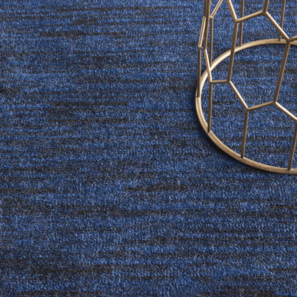 6' X 9' Midnight Blue Indoor Outdoor Area Rug - Image 5