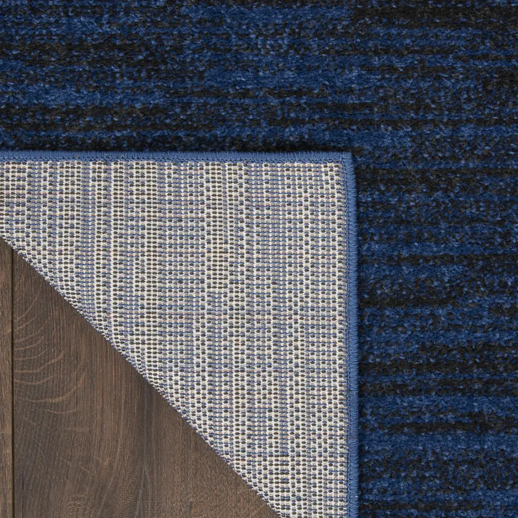 6' X 9' Midnight Blue Indoor Outdoor Area Rug - Image 6