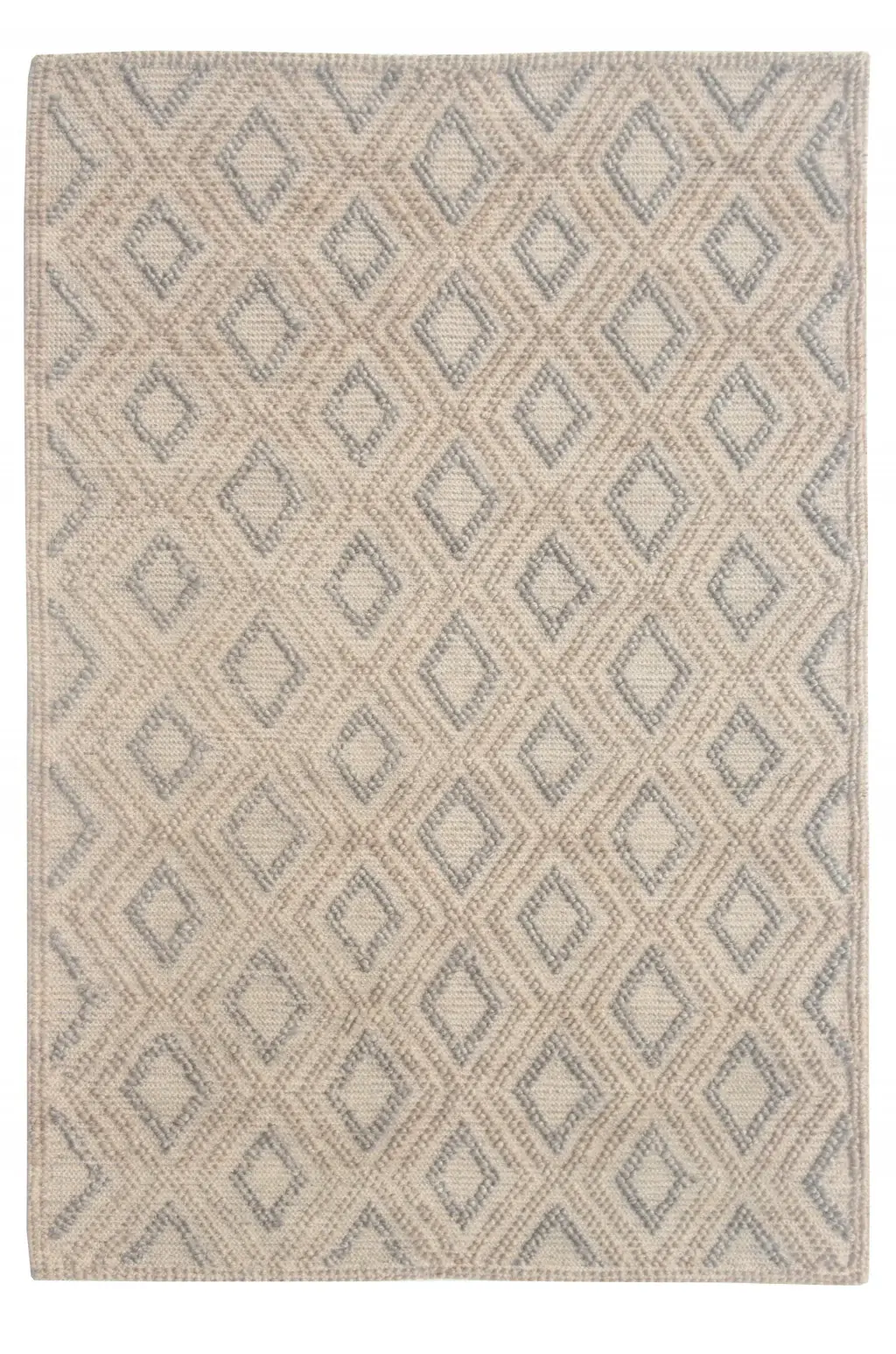 6' X 9' Natural Geometric Handmade Area Rug
